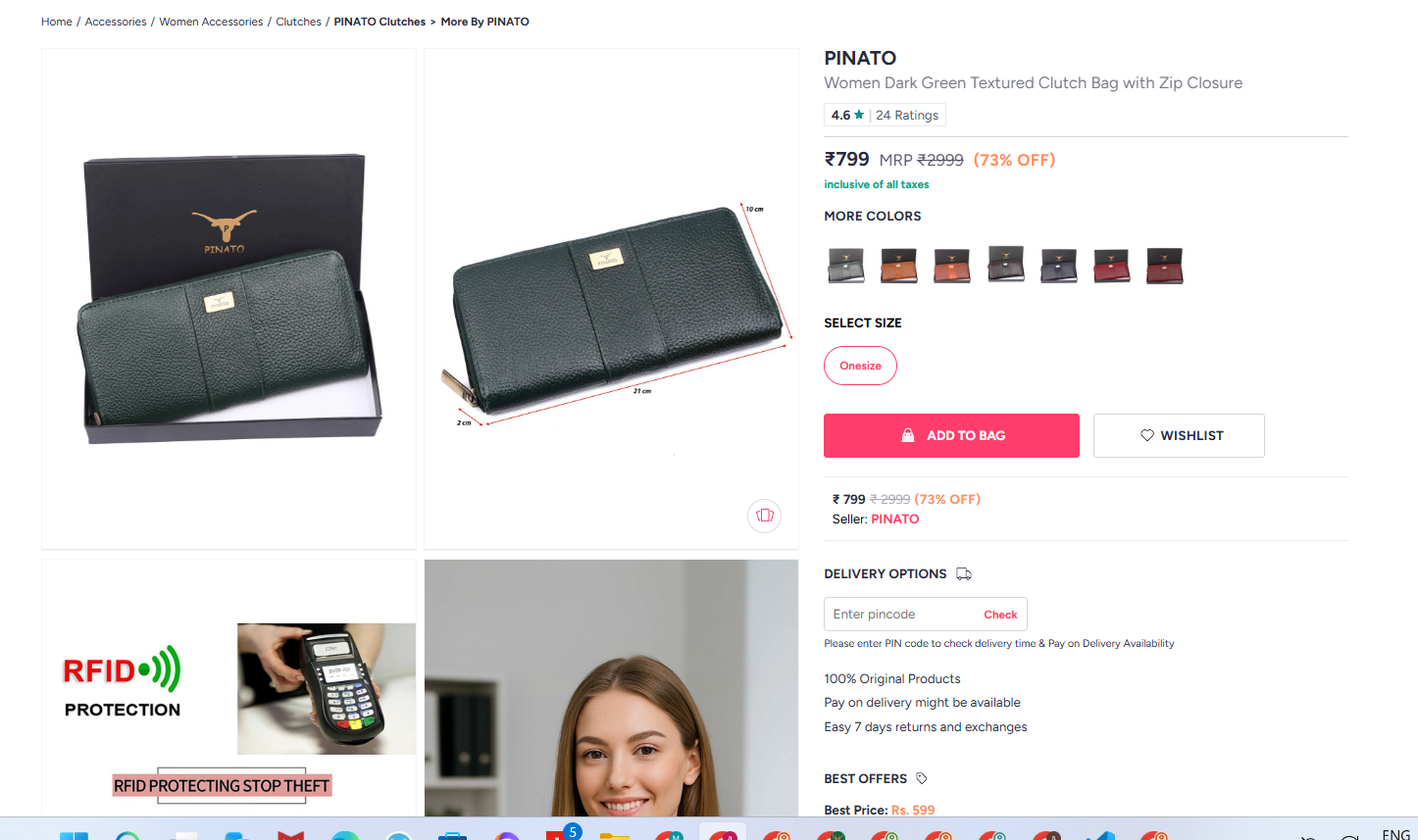 PINATO Myntra seller dashboard