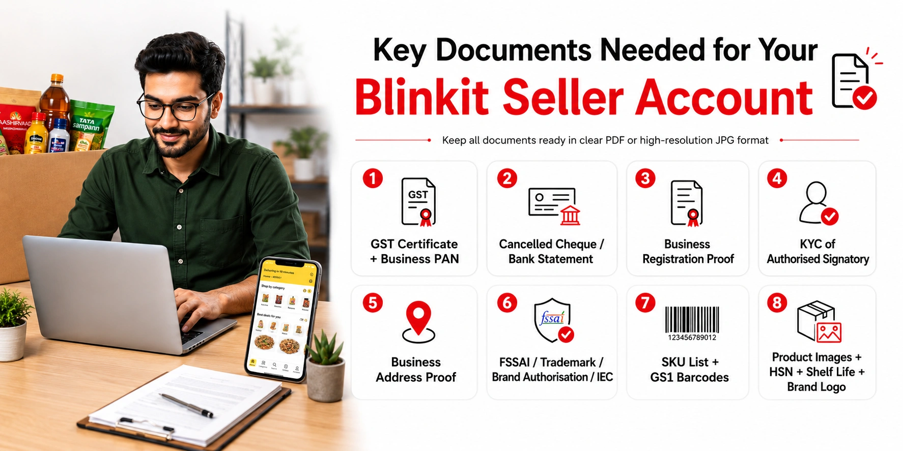 Documents Required for Blinkit Seller Account