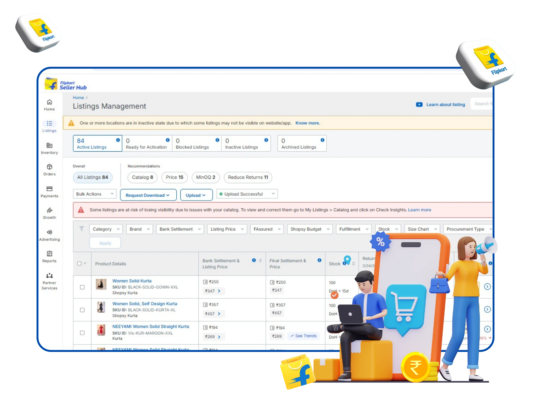 Flipkart Account Management Services