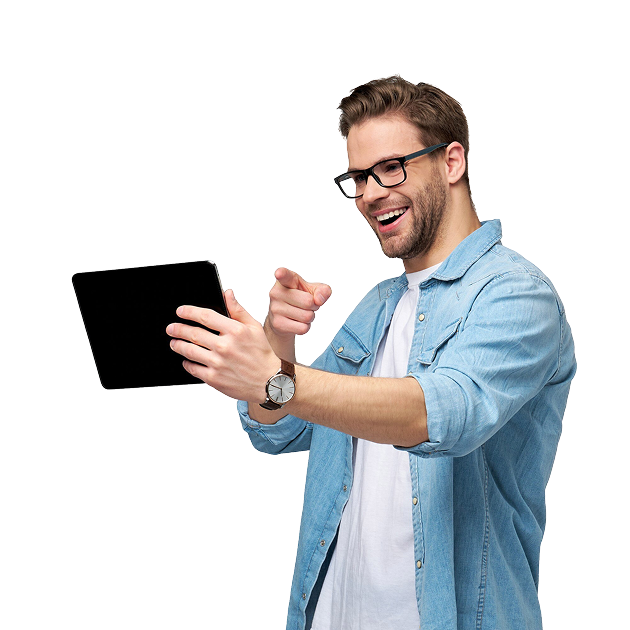 SEO consultant reviewing analytics