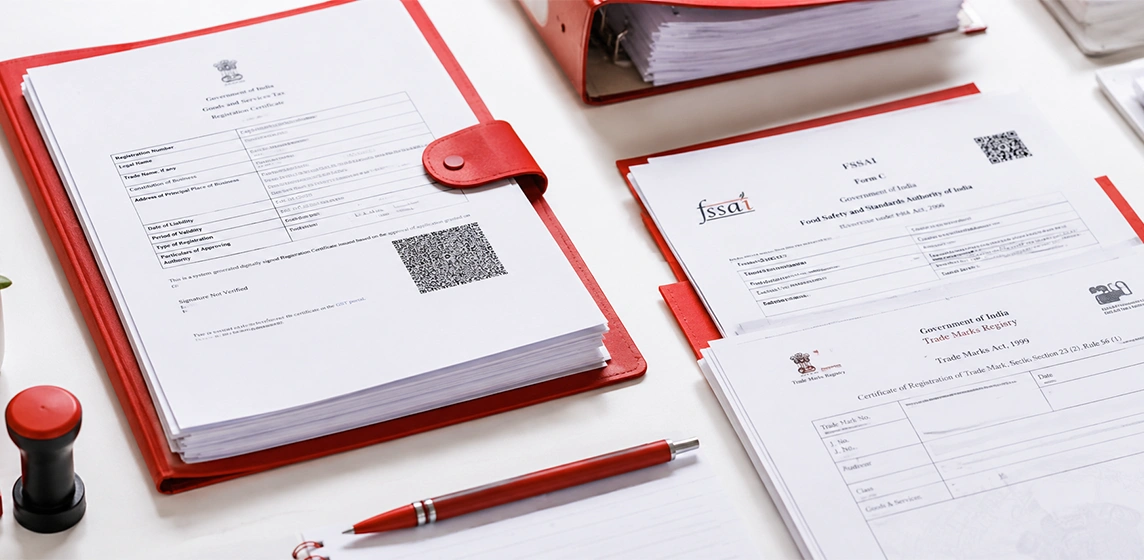 Business documents and paperwork